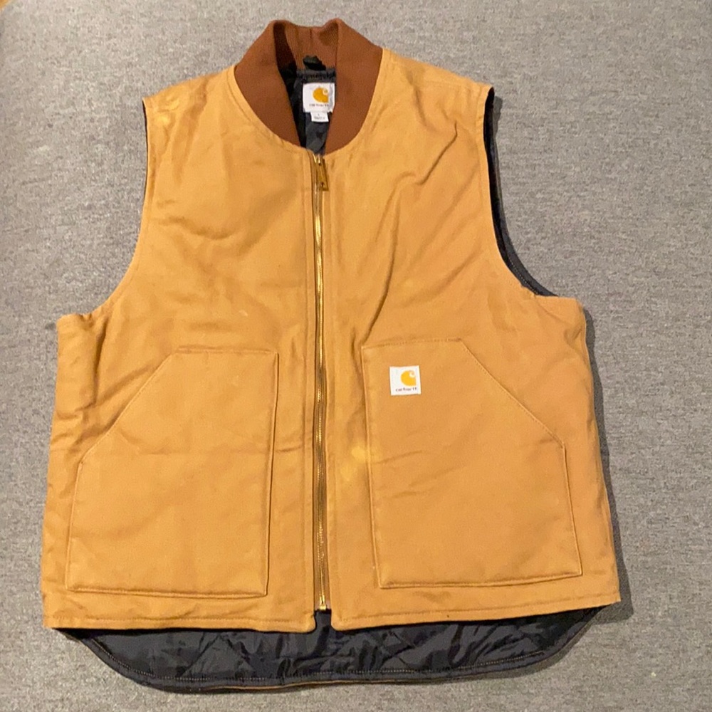 Men’s carhartt duck vest size large